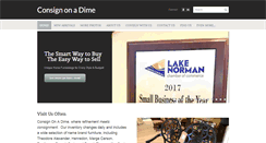 Desktop Screenshot of consignonadime.com